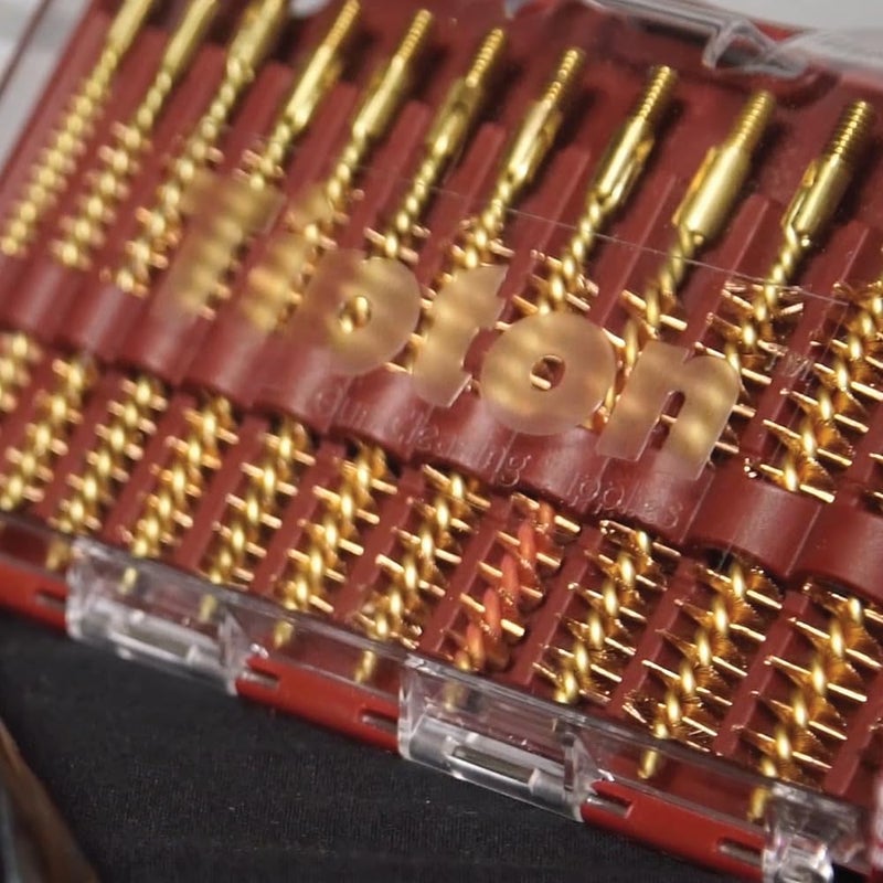 Tipton 26-Piece Ultra Cleaning Jag and Best Bore Brush Set in Caliber Labeled Storage Case for Firearm Cleaning, Maintenance - Image 3